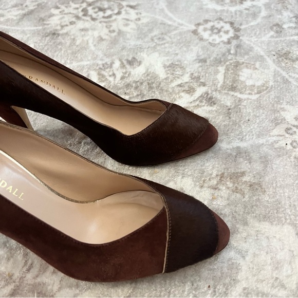 Loeffler Randall Brown Fur Suede Heels size 9 - Picture 8 of 12